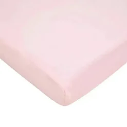 American Baby Company Crib & Bed Sheets*American Baby - 100% Natural Cotton Jersey Knit Fitted Portable, Pink