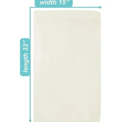 American Baby Company Crib & Bed Sheets*American Baby - 15 x 33 Fitted Bassinet Sheet, 100% Natural Cotton Jersey Knit, Cream