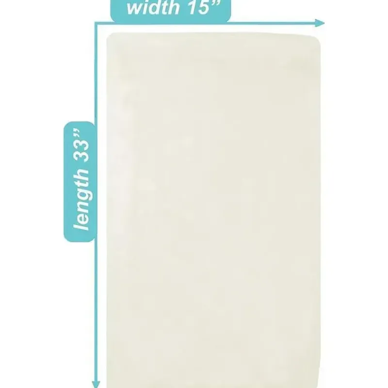 American Baby Company Crib & Bed Sheets*American Baby - 15 x 33 Fitted Bassinet Sheet, 100% Natural Cotton Jersey Knit, Cream