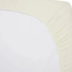 American Baby Company Crib & Bed Sheets*American Baby - 15 x 33 Fitted Bassinet Sheet, 100% Natural Cotton Jersey Knit, Cream