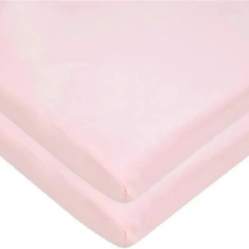 American Baby Company Crib & Bed Sheets*American Baby - 15 x 33 Fitted Bassinet Sheet, 100% Natural Cotton Jersey Knit, Pink