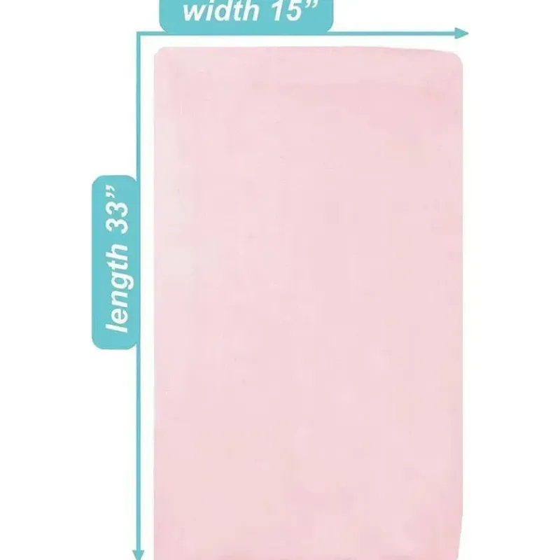 American Baby Company Crib & Bed Sheets*American Baby - 15 x 33 Fitted Bassinet Sheet, 100% Natural Cotton Jersey Knit, Pink