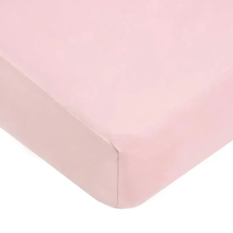 American Baby Company Crib & Bed Sheets*American Baby -100% Cotton Knit Jersey Fitted Crib Sheet, Pink