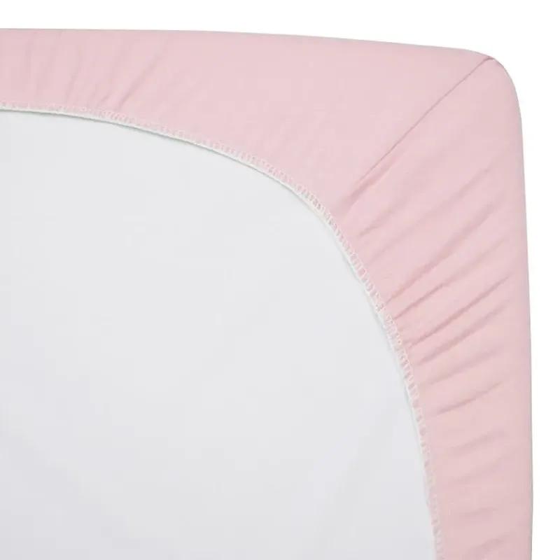 American Baby Company Crib & Bed Sheets*American Baby -100% Cotton Knit Jersey Fitted Crib Sheet, Pink