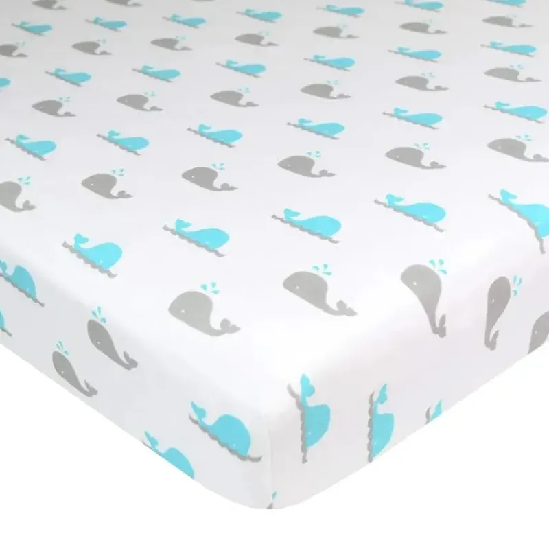 American Baby Company Crib & Bed Sheets*American Baby -100% Cotton Knit 5.7 Oz Value Jersey Fitted Bassinet Sheet 15 X 33 X 4, Grey Alphabet
