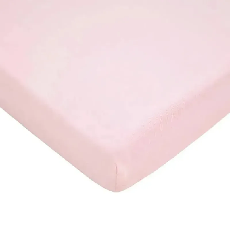 American Baby Company Crib & Bed Sheets*American Baby - Fitted Mini Crib Sheet 24 x 38, 100% Cotton Jersey Portable Sheet, Baby Pink