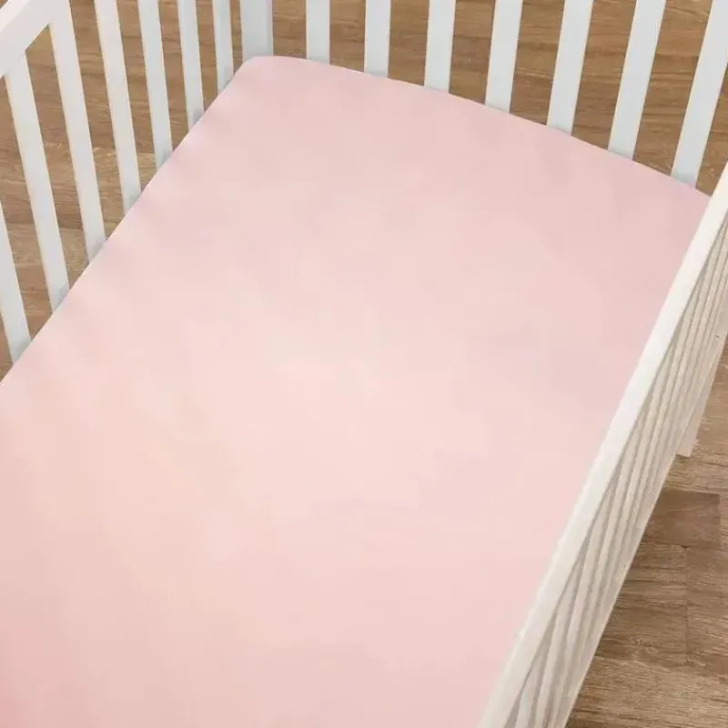 American Baby Company Crib & Bed Sheets*American Baby - Fitted Mini Crib Sheet 24 x 38, 100% Cotton Jersey Portable Sheet, Blush