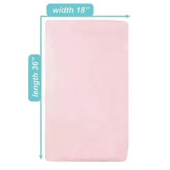 American Baby Company Crib & Bed Sheets*American Baby - Heavenly Soft Chenille Fitted Portable/Mini Crib Sheet, Pink