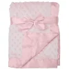 American Baby Company Blanket Gift Set|Blankets & Quilts*American Baby - Heavenly Soft Chenille Minky Dot Receiving Blanket, Pink