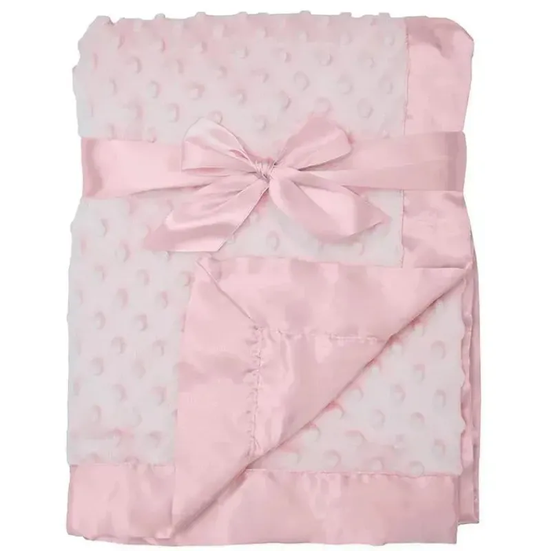 American Baby Company Blanket Gift Set|Blankets & Quilts*American Baby - Heavenly Soft Chenille Minky Dot Receiving Blanket, Pink