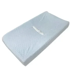 American Baby Company Changing Pads & Covers*American Baby - Heavenly Soft Minky Dot Fitted Contoured Changing Pad Cover, Blue