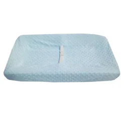 American Baby Company Changing Pads & Covers*American Baby - Heavenly Soft Minky Dot Fitted Contoured Changing Pad Cover, Blue