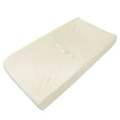American Baby Company Changing Pads & Covers*American Baby - Heavenly Soft Minky Dot Fitted Contoured Changing Pad Cover, Ecru