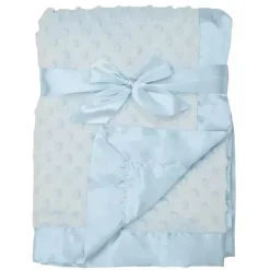 American Baby Company Blanket Gift Set|Blankets & Quilts*American Baby - Heavenly Soft Chenille Minky Dot Receiving Blanket, Blue