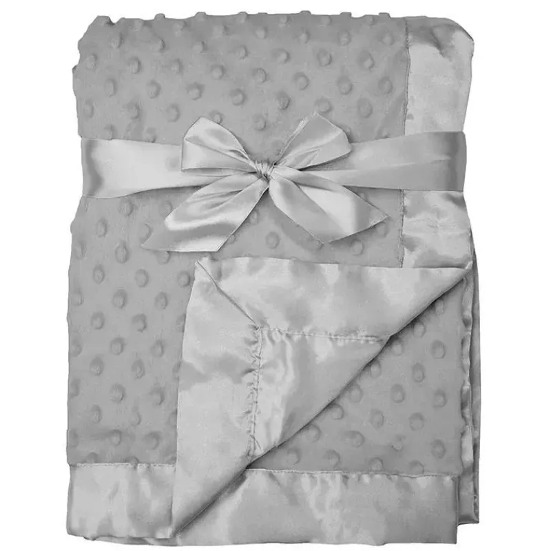 American Baby Company Blanket Gift Set|Blankets & Quilts*American Baby - Heavenly Soft Chenille Minky Dot Receiving Blanket, Grey