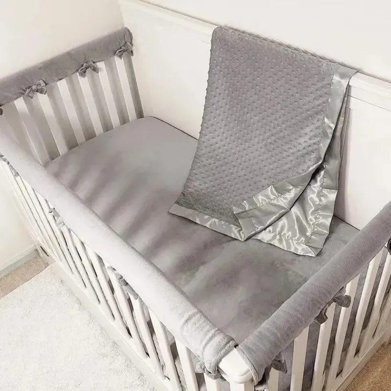 American Baby Company Blanket Gift Set|Blankets & Quilts*American Baby - Heavenly Soft Chenille Minky Dot Receiving Blanket, Grey