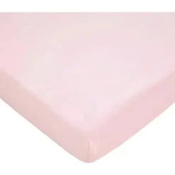 American Baby Company Playard Sheets & Accessories*American Baby - Natural Organic Cotton Value Jersey Knit Fitted, Pink