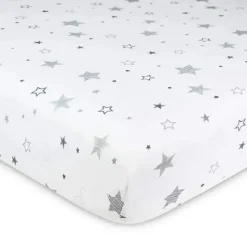 American Baby Company Crib & Bed Sheets*American Baby - Printed 100% Cotton Jersey Knit Fitted Crib Sheet, Super Stars