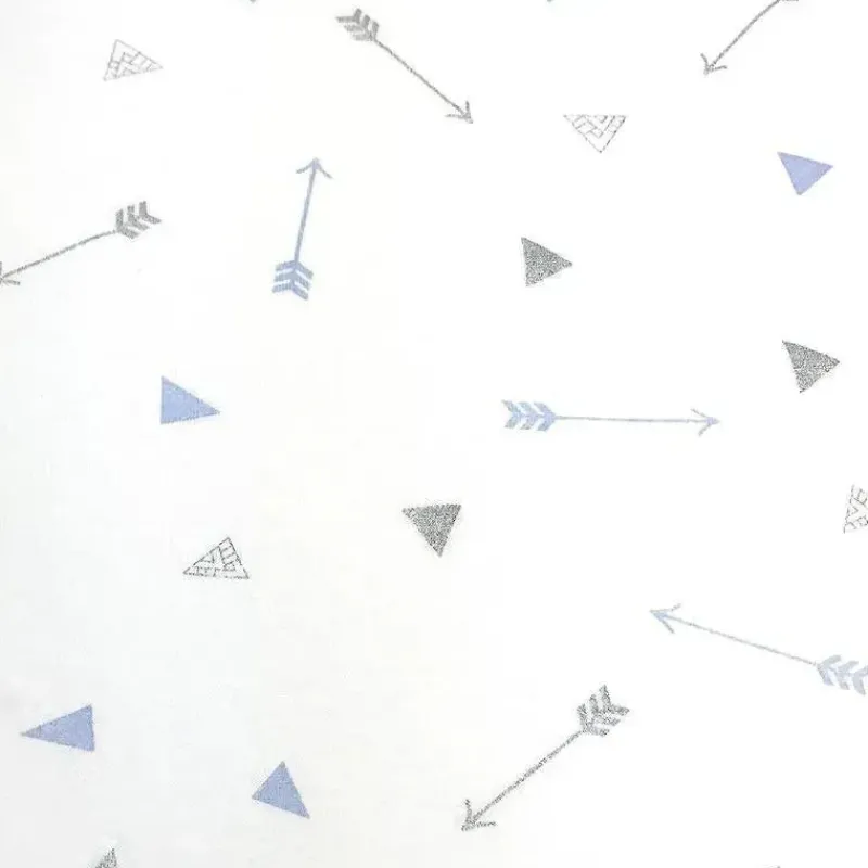 American Baby Company Crib & Bed Sheets*American Baby - Printed 100% Cotton Jersey Knit Fitted Crib Sheet, Blue Arrows