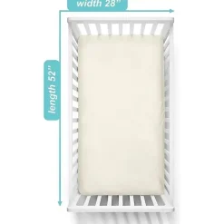 American Baby Company Crib & Bed Sheets*American Baby - Supreme 100% Natural Cotton Jersey Knit Fitted Crib Sheet, Ecru