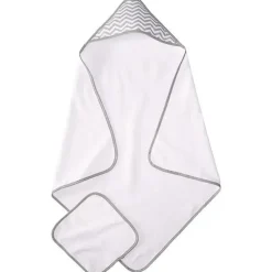 American Baby Company Cool Baby Products|Baby Bath Towels*American Baby - Terry Hooded Towel Set, Grey