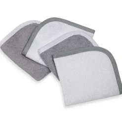 American Baby Company Baby Washcloths*American Baby Terry Washcloth 4-Pack, Grey