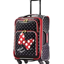 American Tourister Mickey & Minnie|Luggage & Accessories*- Disney Minnie Mouse Red Bow Spinner Soft Side Suitcase, 21