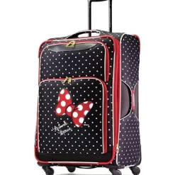 American Tourister Mickey & Minnie|Luggage & Accessories*Disney Minnie Mouse Red Bow Spinner Soft Side Suitcase, 28
