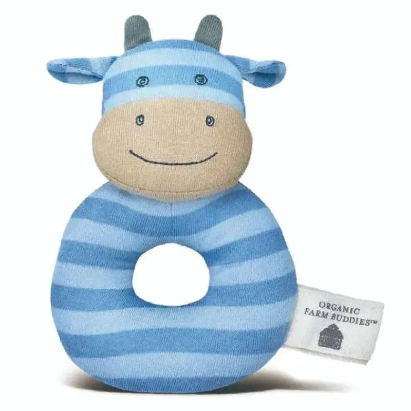 Apple Park Rattles & Teethers|Organic*- Mr Moo Rattle