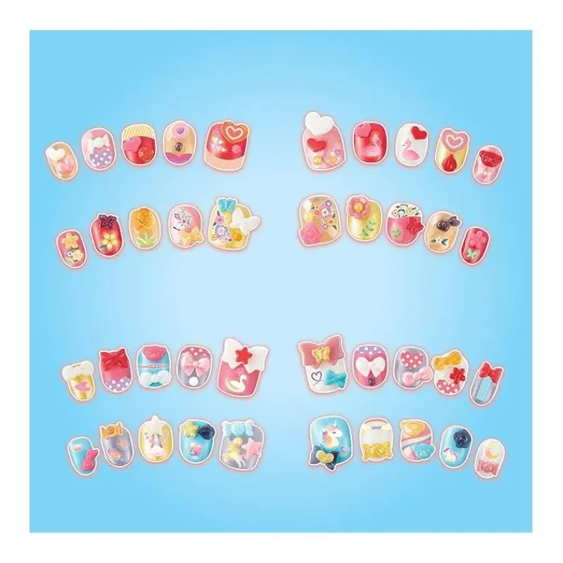 Epoch Toys For 3 Year Old*Aquabeads - Hearts & Ribbons Nail Refill Kit