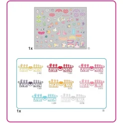 Epoch Toys For 3 Year Old*Aquabeads - Hearts & Ribbons Nail Refill Kit