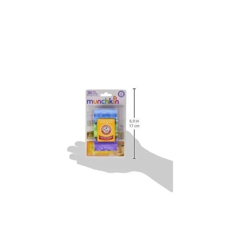 Munchkin Diaper Pails & Refills*Arm & Hammer Bag Refills 6-pack