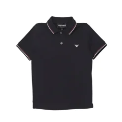 Armani Baby Baby Tops*Armani - Baby Boy Essential Shorts Sleeve Polo, Blue