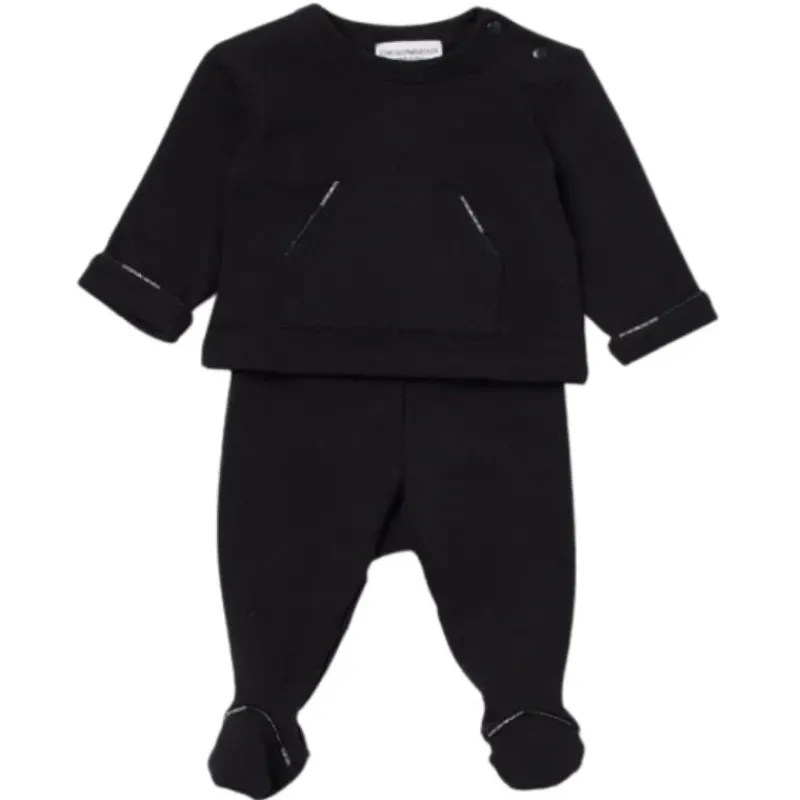 Armani Baby Baby Sets*Armani - 2Pk Newborn Boy Onesie Overall Set