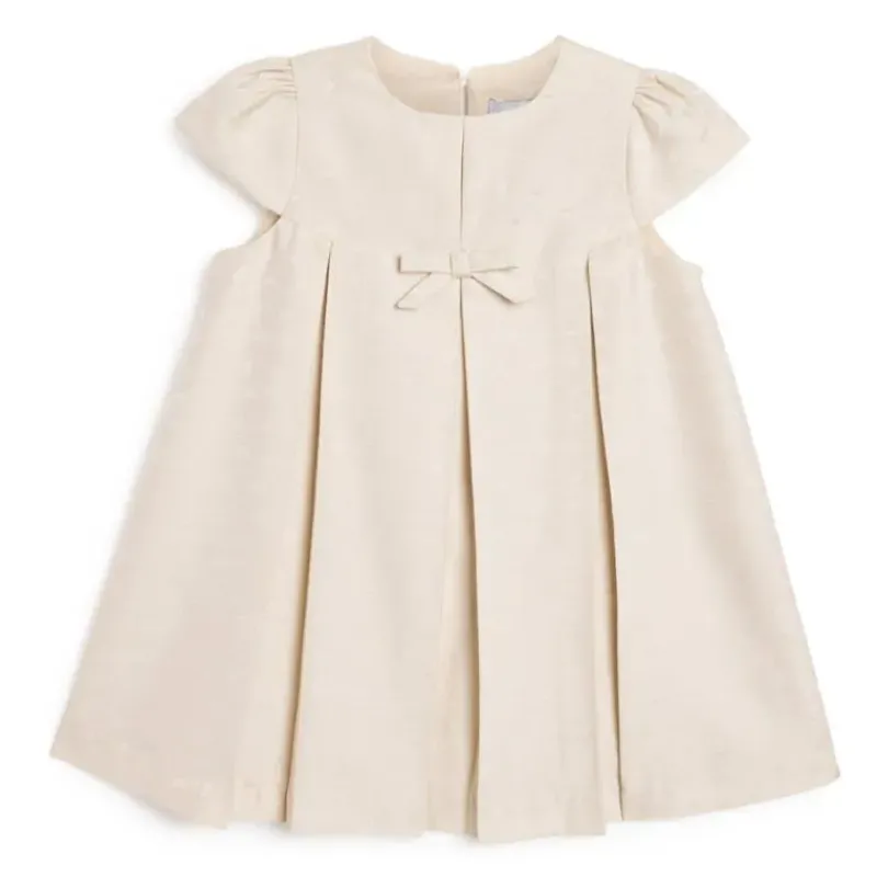 Armani Baby Dresses|Baby Dresses & Skirts*- Baby Girls Beige Jacquard Eagle Dress