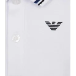 Armani Baby Baby Tops*- Boy Essential Short Sleeve Polo, White