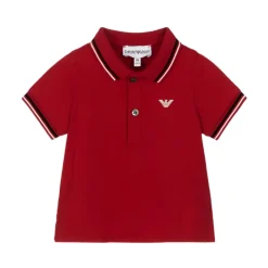 Armani Baby Baby Tops*- Boy Essential Short Sleeve Polo, Red
