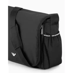 Armani Baby Tote Bags*- Mummy Bag Set with Eagle Plate, Black