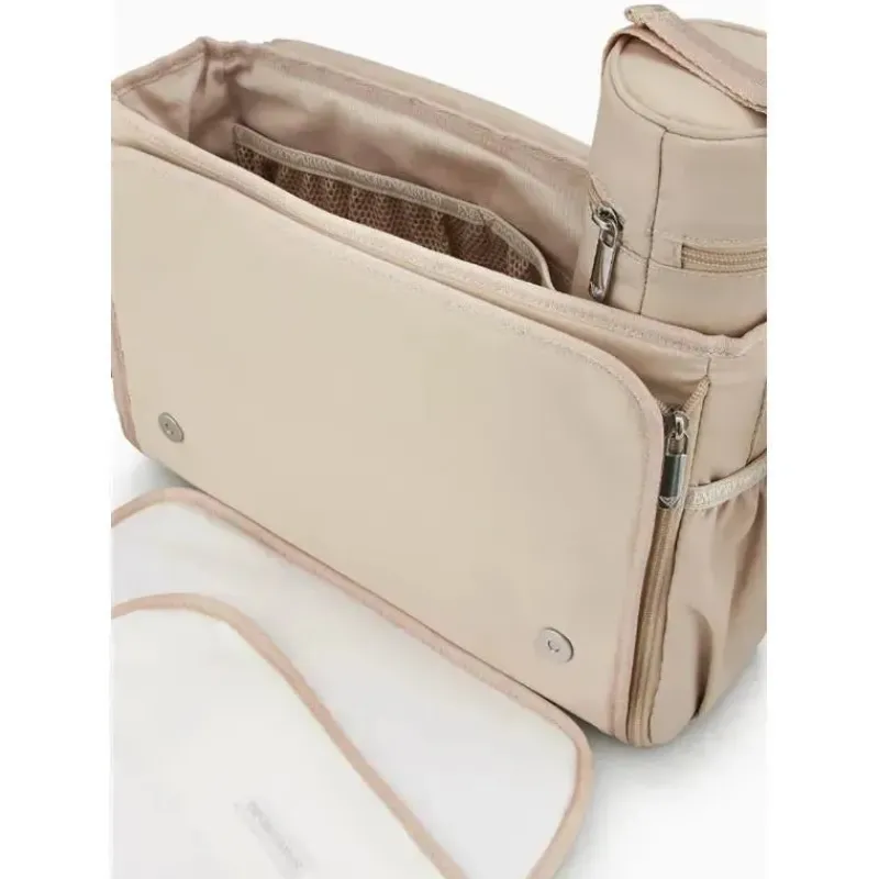Armani Baby Tote Bags*- Mummy Bag Set with Eagle Plate, Beige