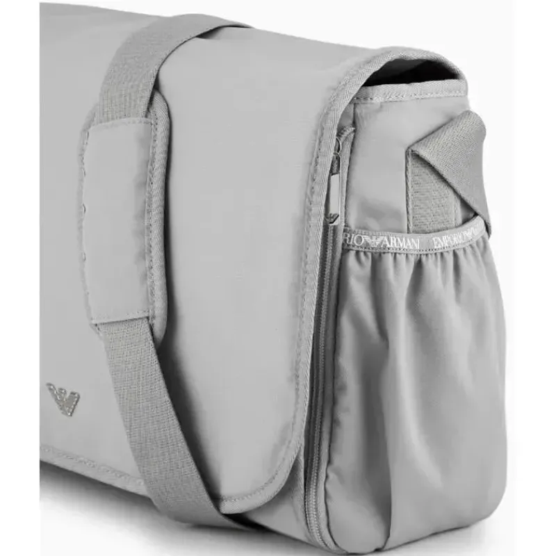 Armani Baby Tote Bags*- Mummy Bag Set with Eagle Plate, Grey