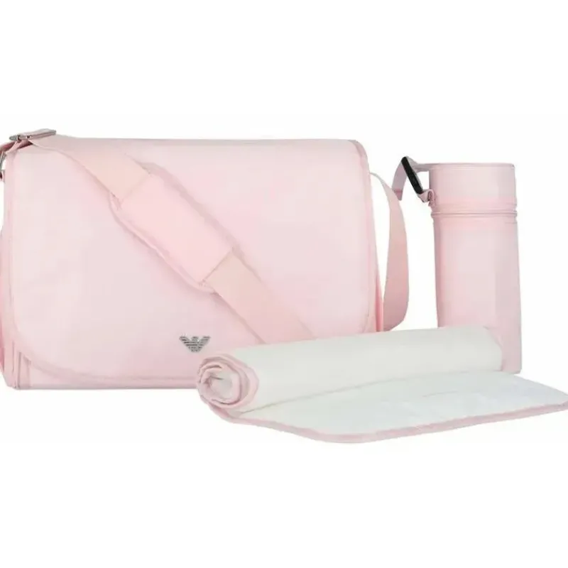 Armani Baby Tote Bags*- Mummy Bag Set with Eagle Plate, Pink