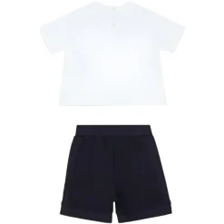 Armani Baby Baby Sets*- 2Pk Set T-Shit And Shorts, White And Navy