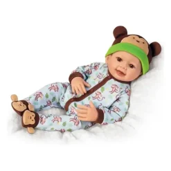 Ashton Drake Dolls*- Baby Boy Lucas Monkey Themed Lifelike Baby