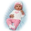Ashton Drake Dolls*- Linda Murray Jayla Baby Doll Breathes And Has Heartbeat