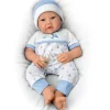 Ashton Drake Dolls*- New To The Crew TrueTouch Authentic Silicone Baby Boy Doll
