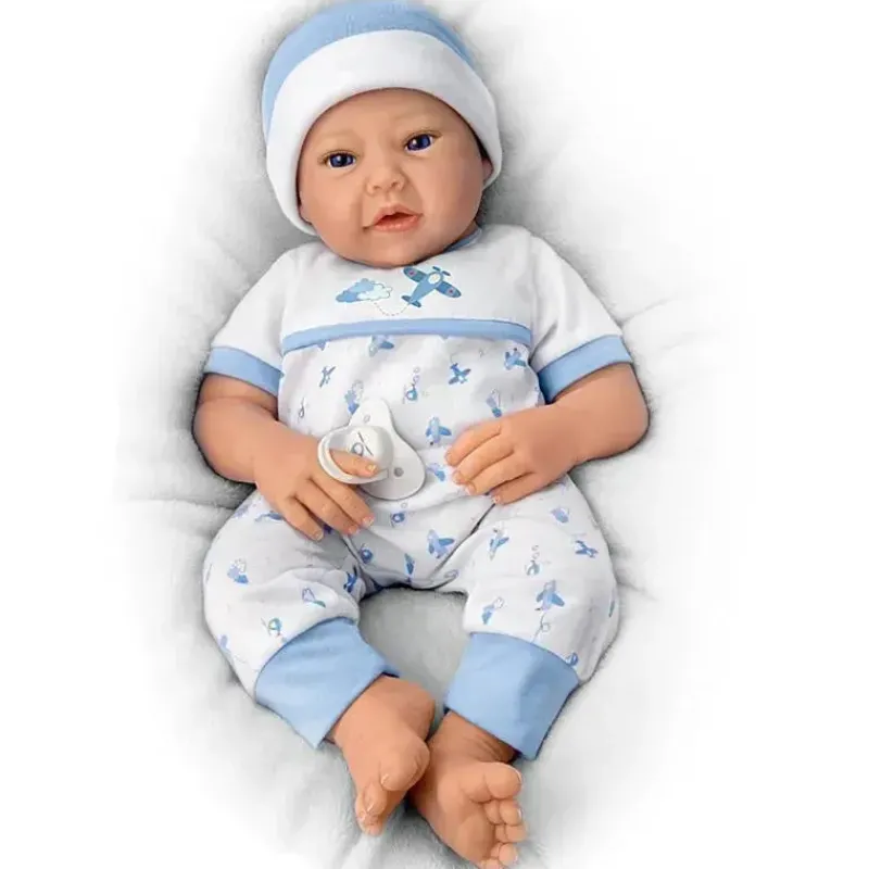 Ashton Drake Dolls*- New To The Crew TrueTouch Authentic Silicone Baby Boy Doll