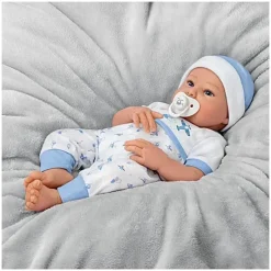 Ashton Drake Dolls*- New To The Crew TrueTouch Authentic Silicone Baby Boy Doll