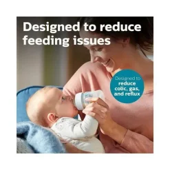 Philips Avent Gifts From $25 To $50|Feeding Gift Set*Avent - Anti-Colic Baby Bottle With Airfree Vent Newborn Gift Set With Snuggle, Blue