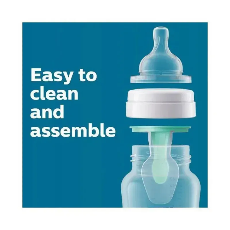 Philips Avent Gifts From $25 To $50|Feeding Gift Set*Avent - Anti-Colic Baby Bottle With Airfree Vent Newborn Gift Set With Snuggle, Blue