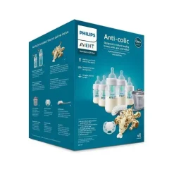 Philips Avent Gifts Over $50|Feeding Gift Set*Avent - Anti-Colic Baby Bottle With Airfree Vent Newborn Gift Set With Snuggle, Clear